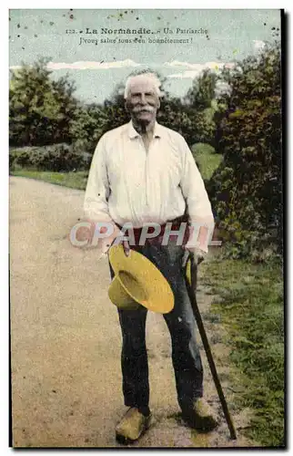 Cartes postales Normandie Un patriarche Folklore