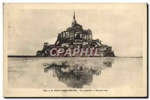 Cartes postales Le Mont St Michel Vue Generale