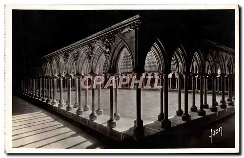 Cartes postales Le Mont Saint Michel Abbaye Galerie du cloitre