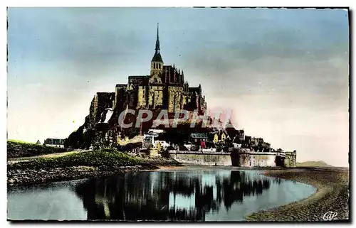 Cartes postales moderne Le Mont Saint Michel Cote sud Vue prise a l&#39Est de la digue