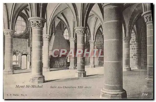 Cartes postales Le Mont Saint Michel Salle des Chevaliers 13eme