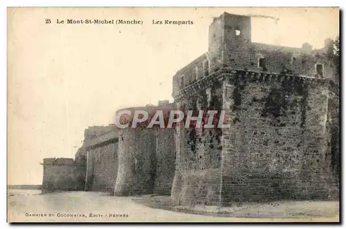 Cartes postales Mont St Michel Les Remparts