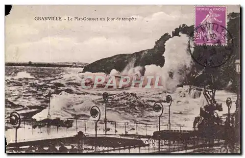 Cartes postales Granville Le Plat Gousset un jour de tempete