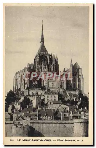 Ansichtskarte AK Mont St Michel Cote Sud Est