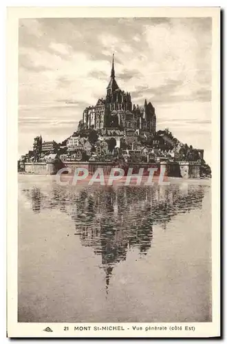 Ansichtskarte AK Mont St Michel Vue Generale