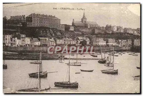 Cartes postales Granville Le Port Bateaux