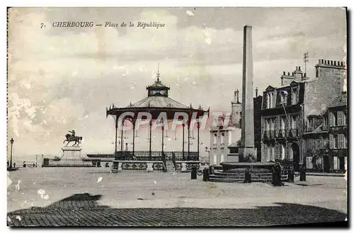 Cartes postales Cherbourg Place de la republique