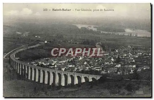 Ansichtskarte AK Saint Satur Vue Generale Prise de Sancerre