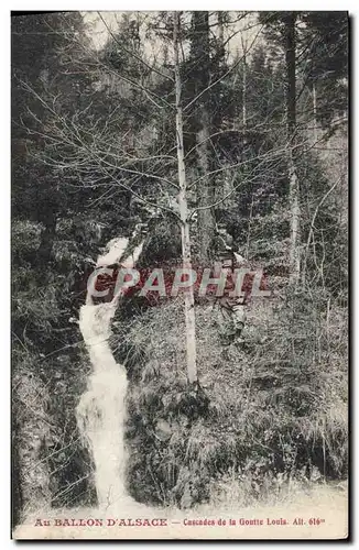 Ansichtskarte AK Ballon d&#39Alsace Cascades de la goutte Louis Soldats Militaria