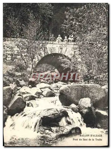 Ansichtskarte AK Ballon d&#39Alsace Pont du saut de la truite