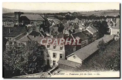 Cartes postales Belfort Panorama Pris du Lion
