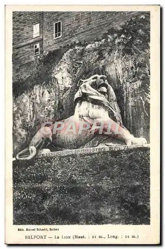 Cartes postales Belfort Le lion