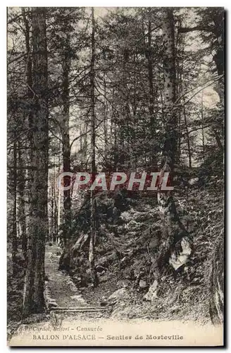 Cartes postales Ballon d'Alsace Sentier de Morteville