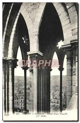 Ansichtskarte AK Rouen Cathedrale Detail d&#39Une Tourelle