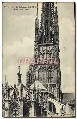 Cartes postales Rouen Cathedrale Detail de l'Abside