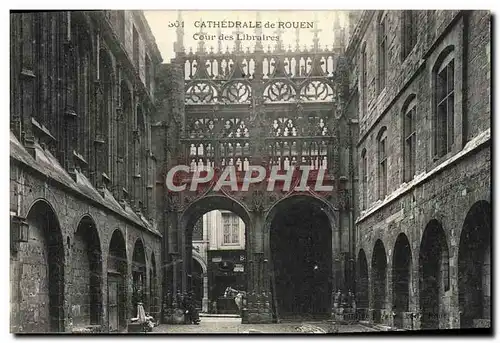 Cartes postales Rouen Cathedrale Cour des libraires