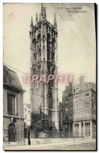 Cartes postales Rouen Tour Saint Andre