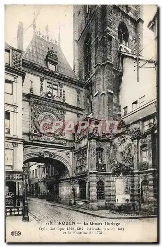 Cartes postales Rouen La Grosse Horloge