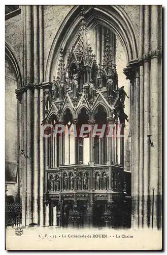 Ansichtskarte AK Rouen La Cathedrale La chaire