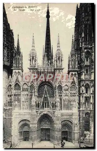 Cartes postales Rouen La Cathedrale La facade