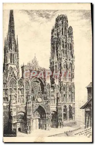 Cartes postales Rouen La Cathedrale