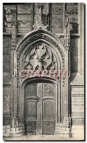 Cartes postales Rouen Eglise Saint Ouen Porte des Ciriers