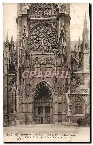 Ansichtskarte AK Rouen Ancien Portail de L&#39Eglise Saint Ouen