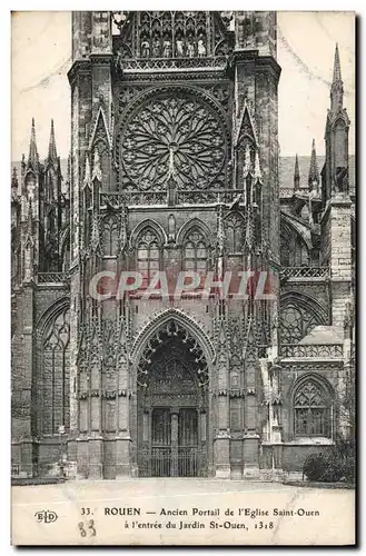 Ansichtskarte AK Rouen L&#39Eglise Saint Ouen entree du jardin St ouen