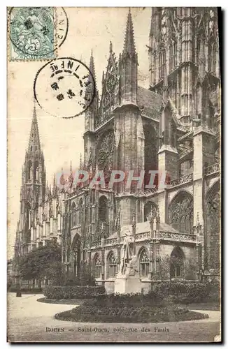 Ansichtskarte AK Rouen Eglise Saint Ouen cote rue des Faulx