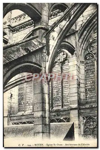 Cartes postales Rouen Eglise Saint Ouen Arc boutant de l&#39abside