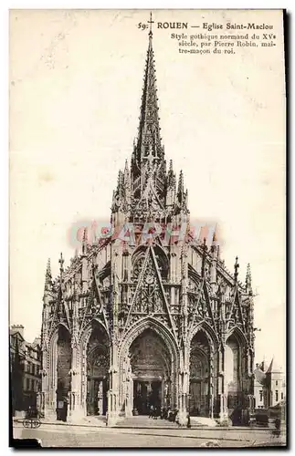 Cartes postales Rouen Eglise Saint Maclou