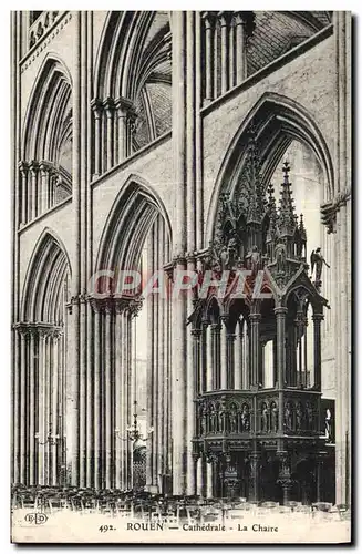 Cartes postales Rouen Cathedrale La Chaire