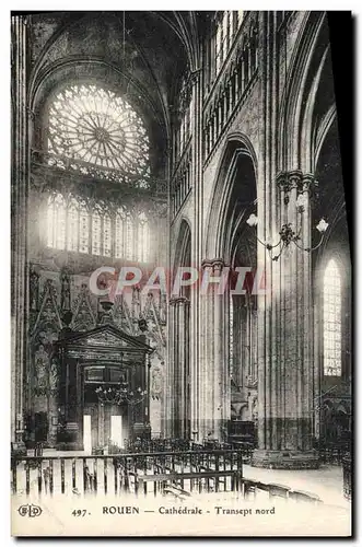 Ansichtskarte AK Rouen Cathedrale Transept Nord