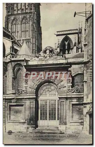 Cartes postales Rouen Cathedrale Ancien Archeveche Porte de l&#39Escalier d&#39honneur