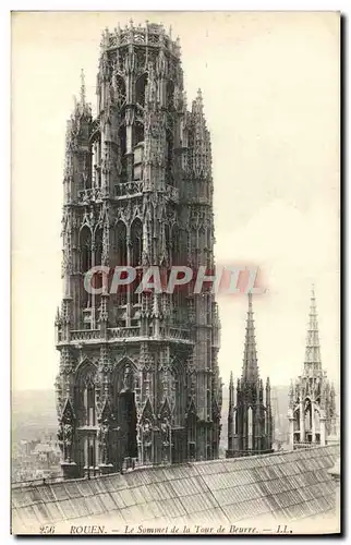 Cartes postales Rouen Le Sommet de la Tour de Beurre