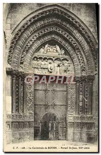 Cartes postales La Cathedrale de Rouen Portail Saint Jean