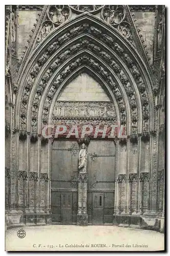 Cartes postales La Cathedrale de Rouen Portail Des Libraires