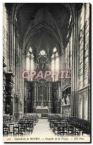 Cartes postales La Cathedrale de Rouen Chapelle de la vierge