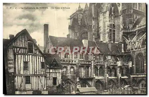Cartes postales La Cathedrale de Rouen La Cour d'Albane