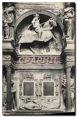 Ansichtskarte AK Rouen Cathedrale Detail du tombeau de Louis de Breze par Jean Goujon