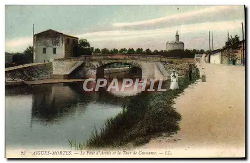 Cartes postales Aigues Mortes Le Pont d&#39Artois et la Tour de Constance