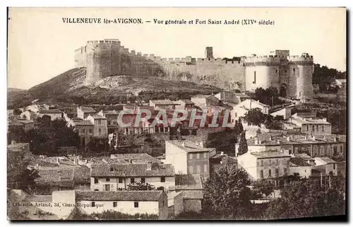 Cartes postales Villeneuve Les Avignon Vue Generale Et Fort Saint Andre