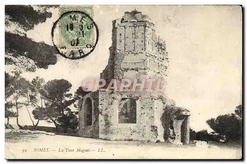 Cartes postales Nimes La Tour Magne