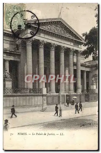 Cartes postales Nimes Le Palais de Justice