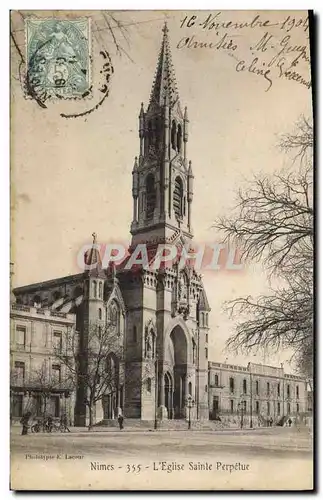 Ansichtskarte AK Nimes L&#39Eglise Sainte Perpetue