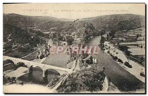 Cartes postales Le Tarn Illustre Amblelet pres Albi Vue generale prise du chateau