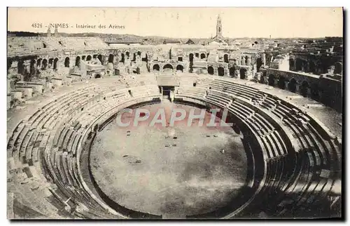 Cartes postales Nimes Interieur des Arenes