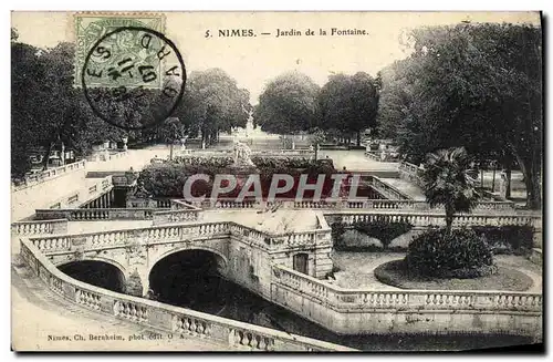 Cartes postales Nimes Jardin de la Fontaine