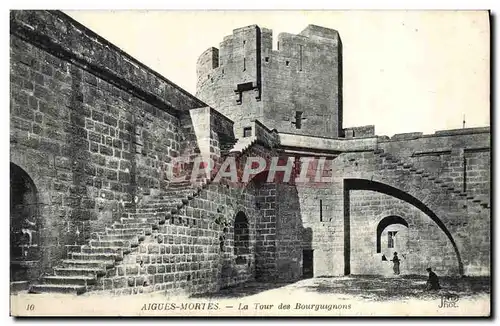 Cartes postales Aigues Mortes La Tour des Bourguignons