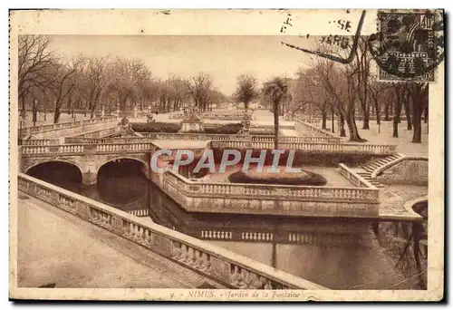 Cartes postales Nimes Jardin de la Fontaine